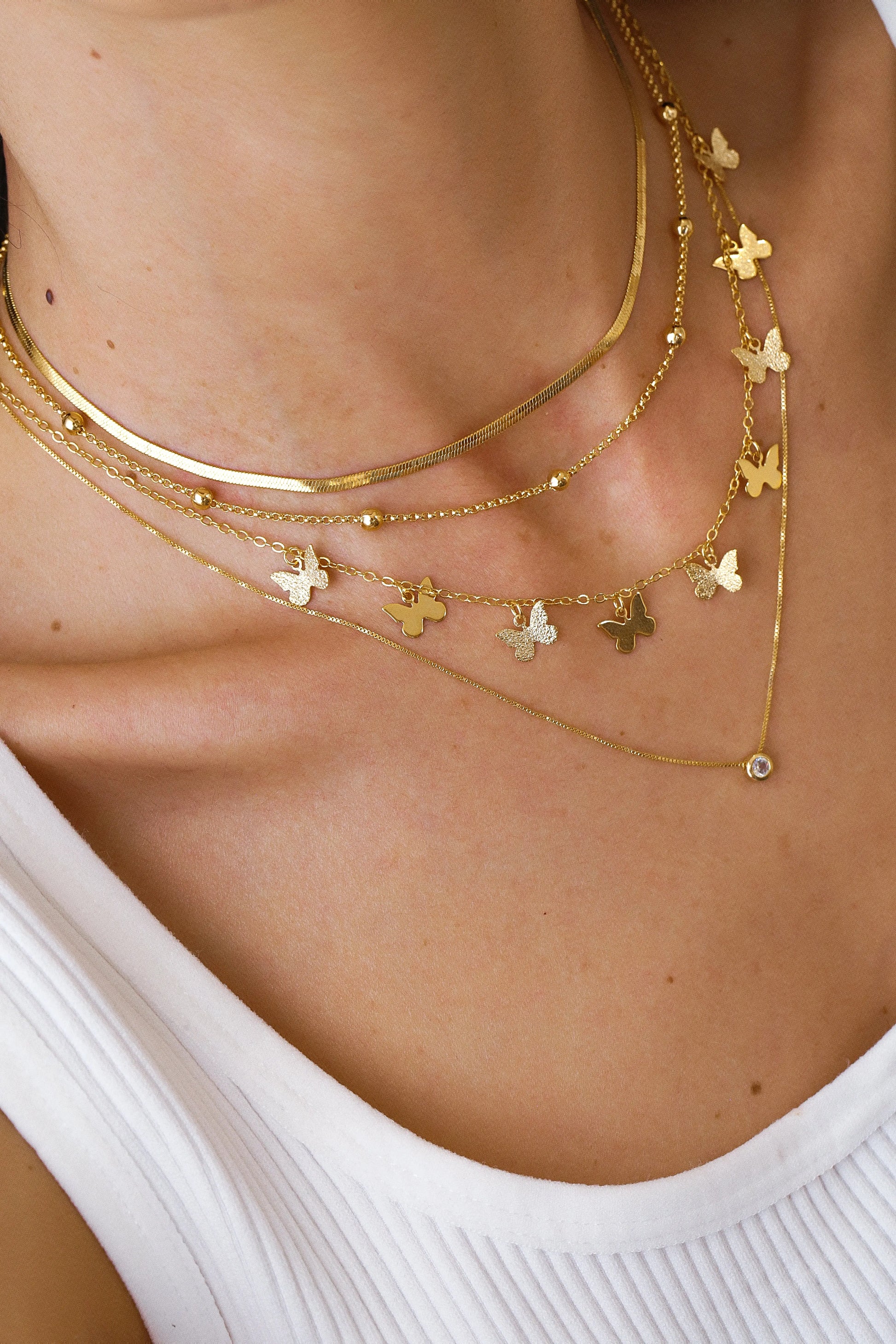 Small Spheres Choker | Gold 18k Plated By Ana Jewelry